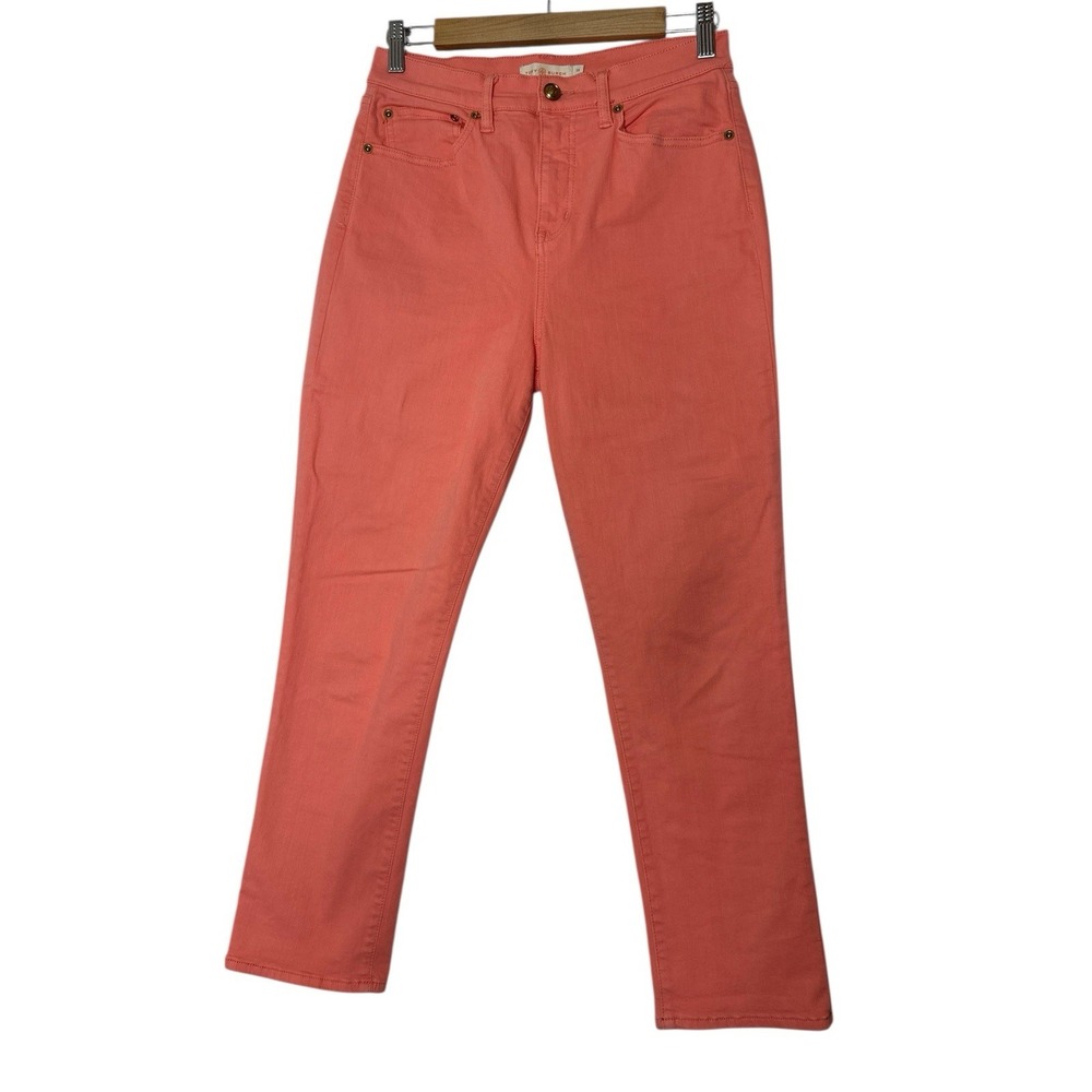 Tory‎ Burch Jeans Womens Size 28 Designer Stretch Skinny High Waist Summer Brigh